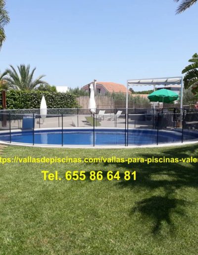 Instalación Vallas para piscinas jardines precio Betera Valencia 1